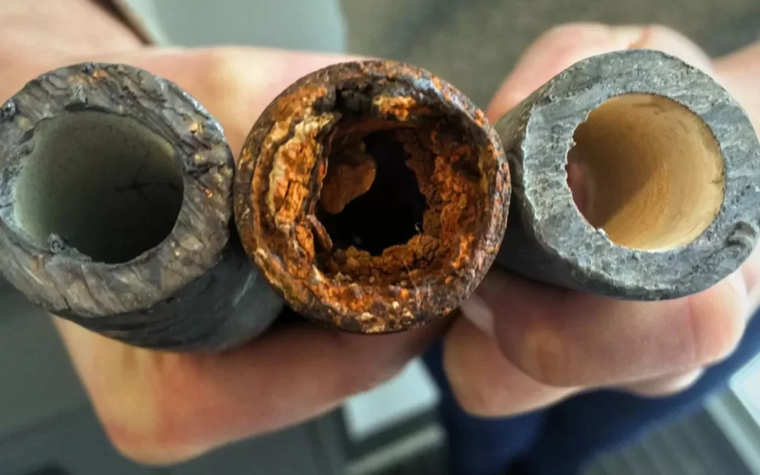 Close up photo of three different pipes