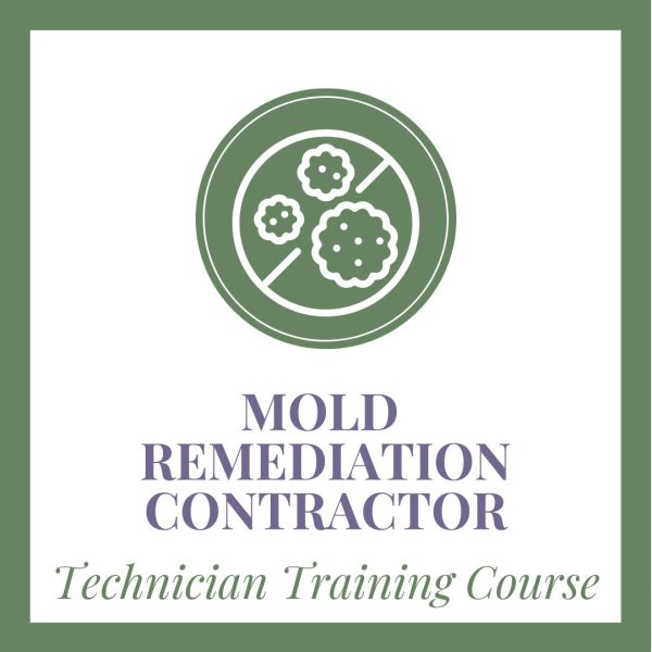 Mold remediation contractor, technician training course graphic